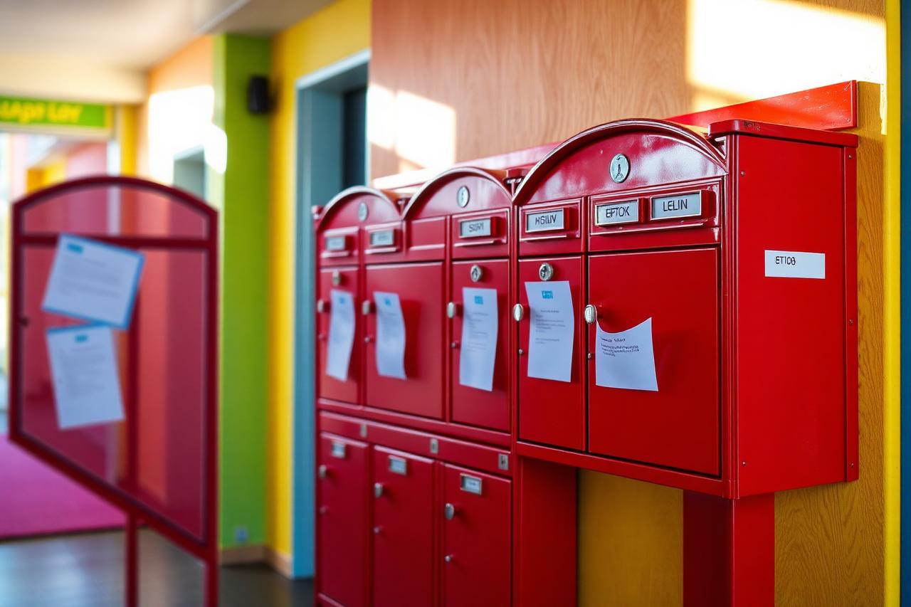 Residential mailboxes with an envelope