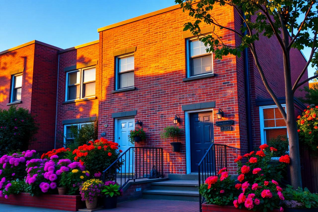 Duplex rental property exterior